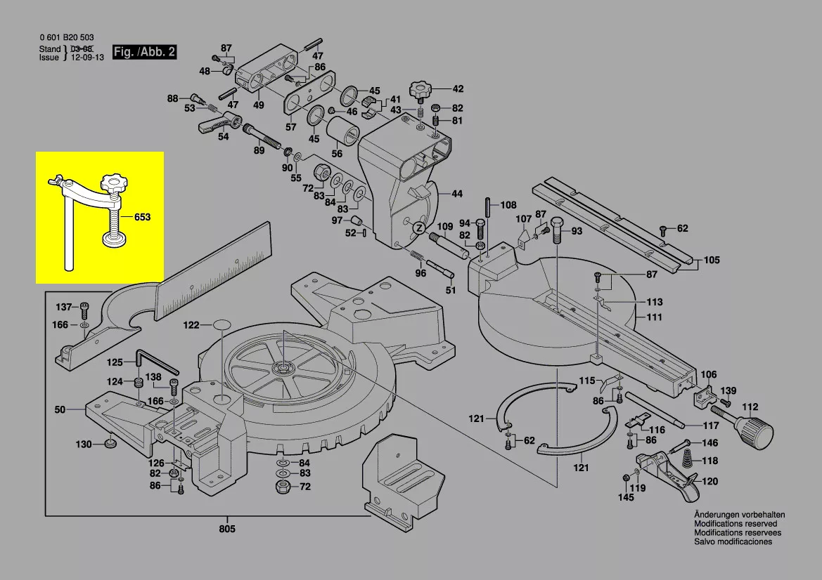 Serre-joint réf. 2 610 009 615 Bosch
